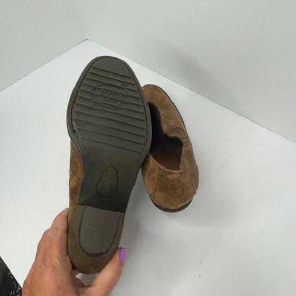 Born Brown Suede Leather Booties - Picture 4 of 8